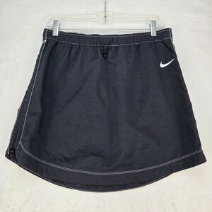 Nike Women’s Black Athletic‎ Skirt Nylon Drawstring Waist Size M Golf Tennis